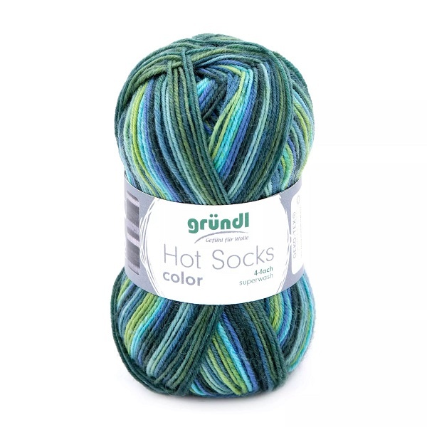 Gründl Wolle Hot Socks Color 50 g aqua