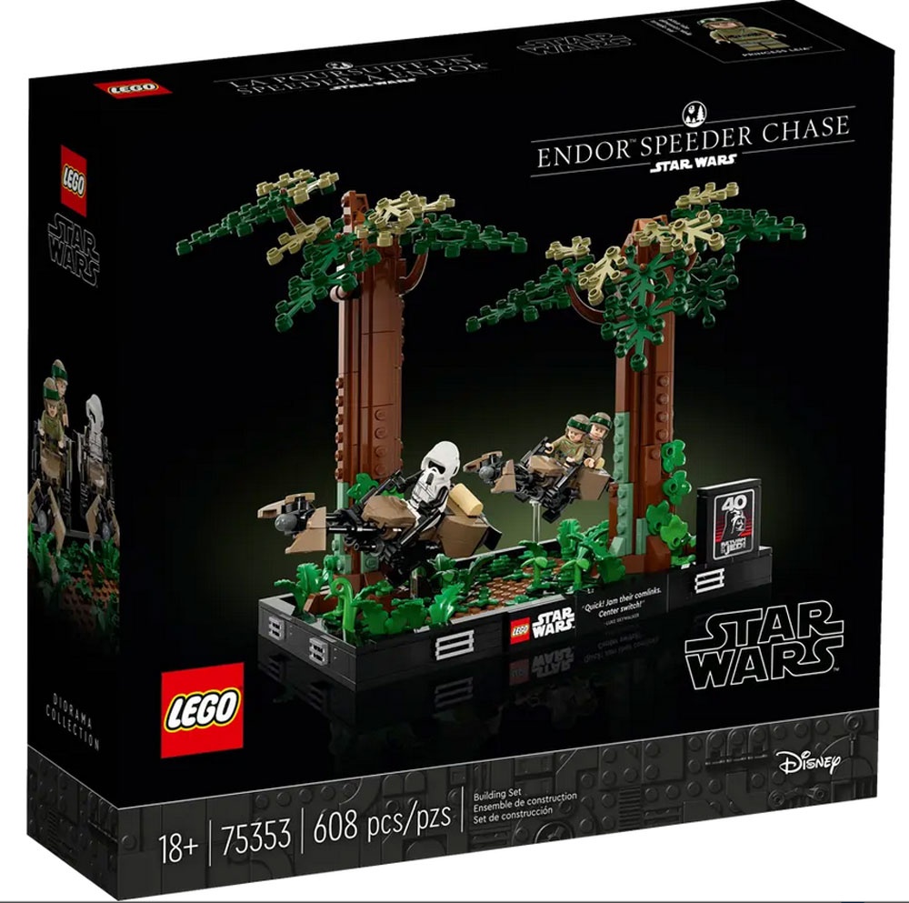Lego Star Wars 75353 Verfolgungsjagd auf Endor Diorama