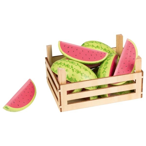 Goki Kaufladen Melonen in Obstkiste