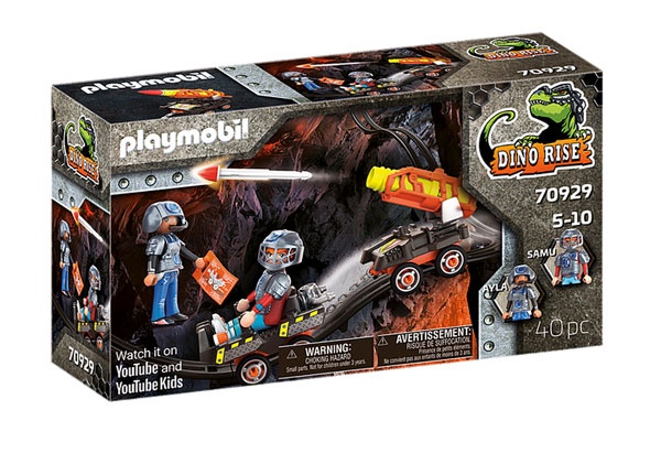 Playmobil 70929 Dino Mine Raketenkart