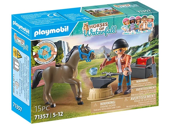 Playmobil HorseofWaterfall 71357 Hufschmied Ben & Achilles