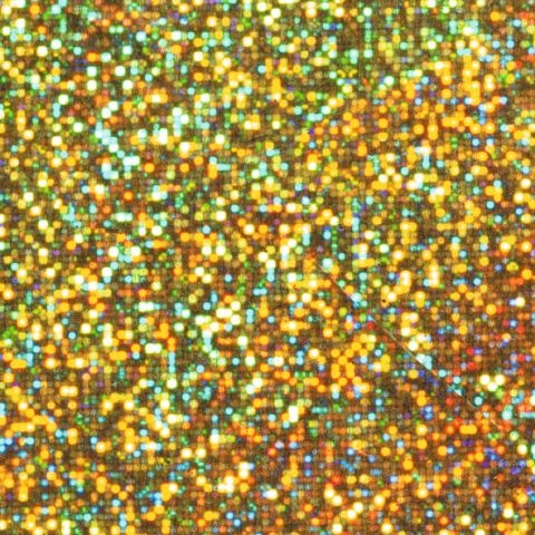 Folia Holographische Folie Dots gold selbstklebend