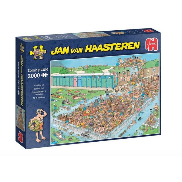 Jumbo Puzzle Jan van Haasteren Ab in den Pool 2000 Teile