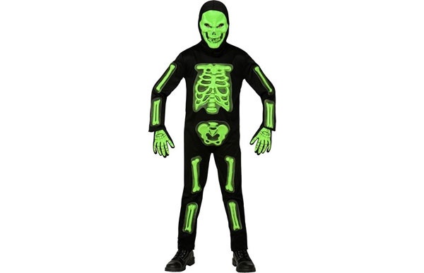 Kostüm 3D Skelett Gr. 116 Kinderkostüm