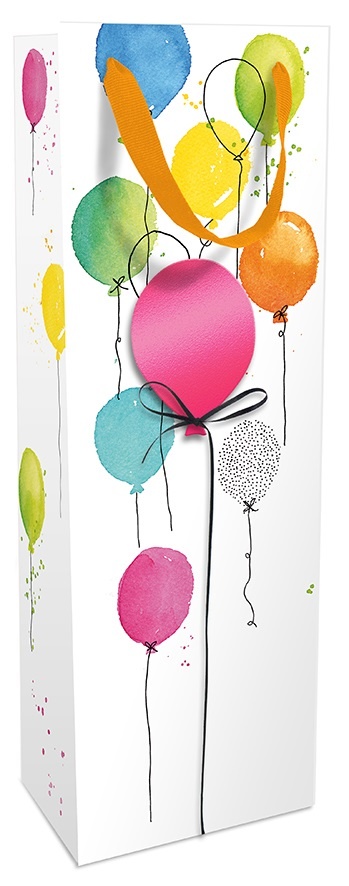 Geschenktasche Balloon Party 12 x 37 x 8 cm