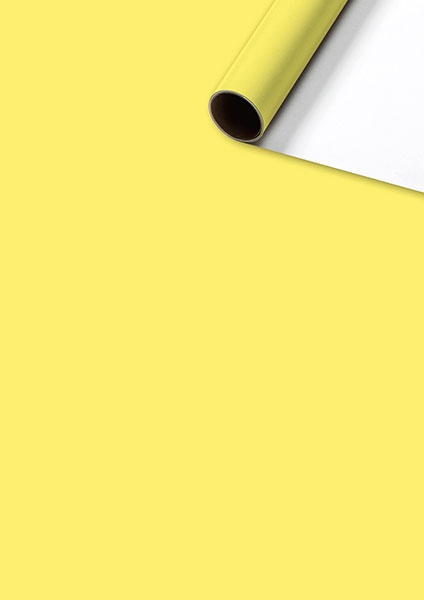 Geschenkpapier-Rolle Uni Plain gelb 70 x 200 cm