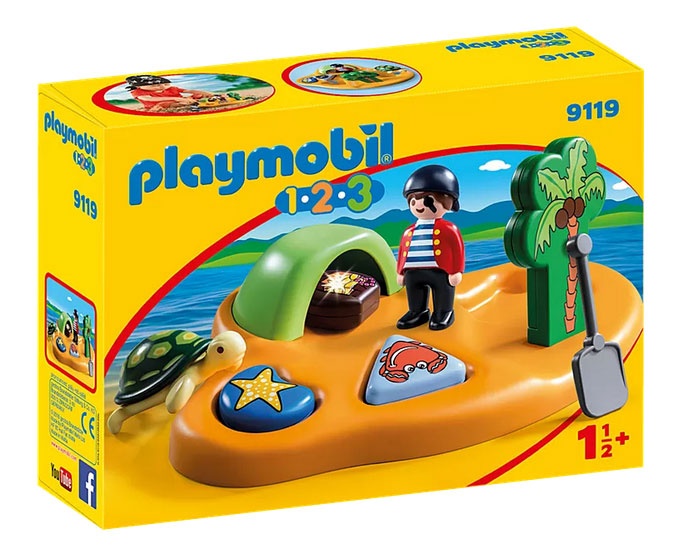 Playmobil 1.2.3 9119 - Pirateninsel