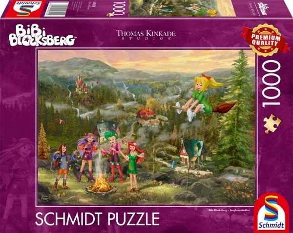 Schmidt Spiele Puzzle Kinkade Bibi Blocksberg 1000 Teile