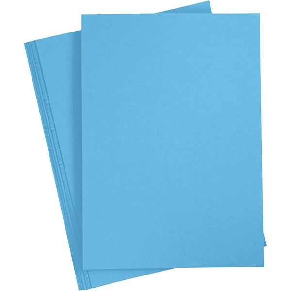 Bastelmaterial Karton 20 Blatt A4 180 g türkisblau