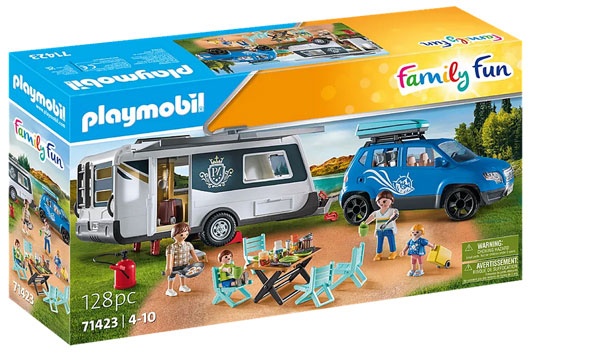 Playmobil Family Fun 71423 Wohnwagen mit Auto
