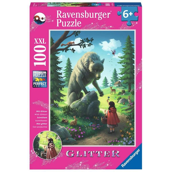 Ravensburger Puzzle Rotkäppchen und der Wolf 100 Teile XXL