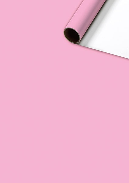 Geschenkpapier-Rolle Uni Plain rosa 70 x 200 cm