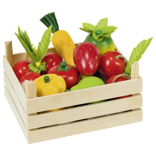 Goki Kaufladen Obst und Gemüse in Kiste