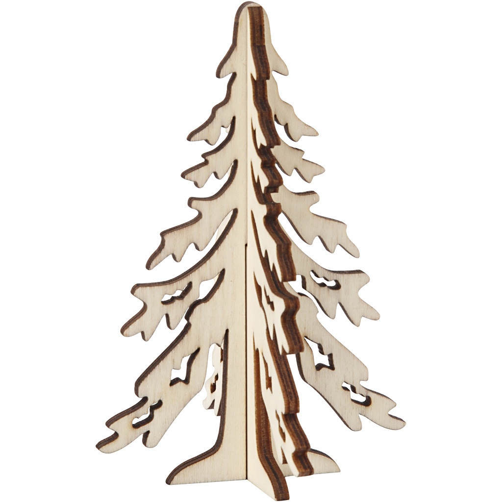 Weihnachtsbaum 12,5 x 8,5 cm Sperrholz