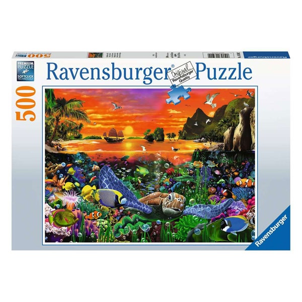 Ravensburger Puzzle Schildkröte im Riff 500 Teile