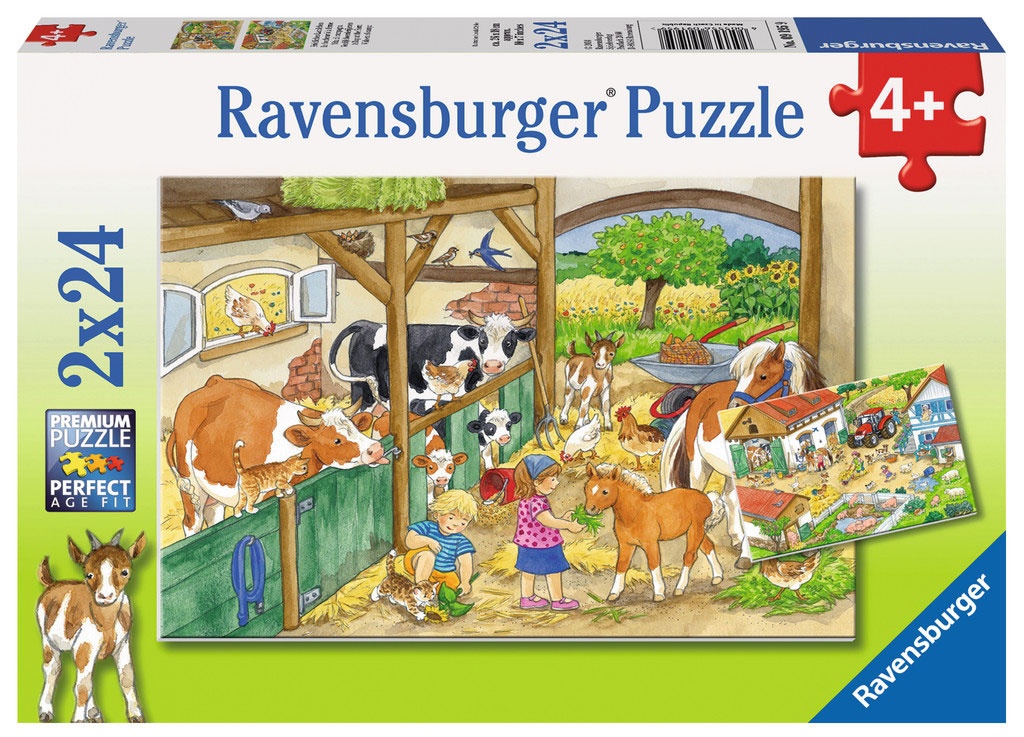Ravensburger Puzzle Fröhliches Landleben 2x24 Teile