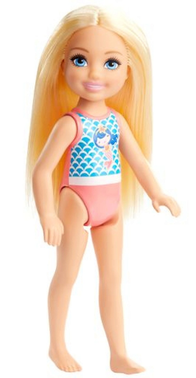 Barbie Chelsea Beach Puppe (blond) mit Badeanzug Mattel