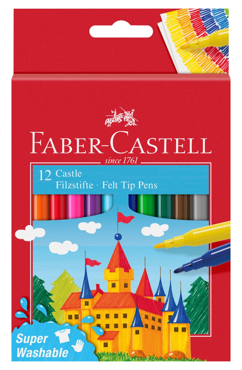Faber Castell Filzstift Castle 12er Kartonetui
