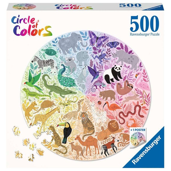 Ravensburger Puzzle 500 Circle of Colors Tiere