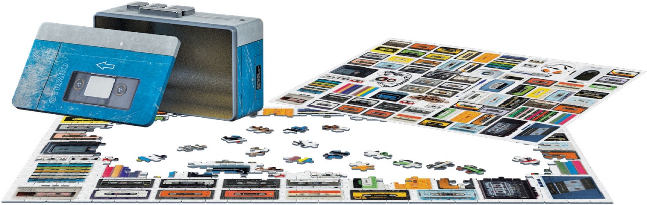 Eurographics Puzzle Retro Cassette Player 550 Teile