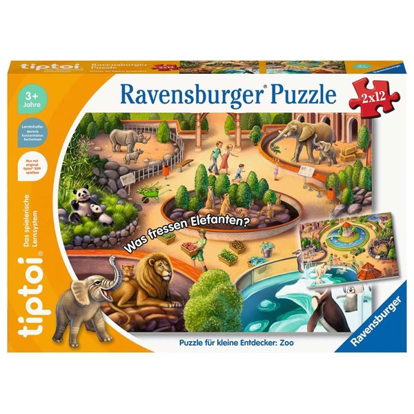 Ravensburger tiptoi Puzzle für kleine Entdecker Zoo