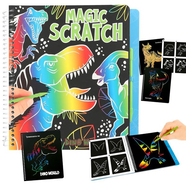 Dino World Magic Scratch Book Kratzbuch