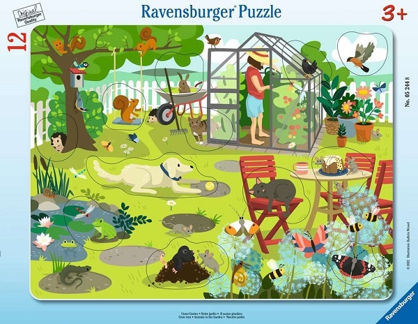 Ravensburger Rahmenpuzzle Unser Garten 12 Teile