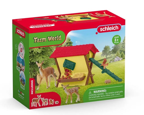 Schleich 42658  Farm World Fütterung der Waldtiere