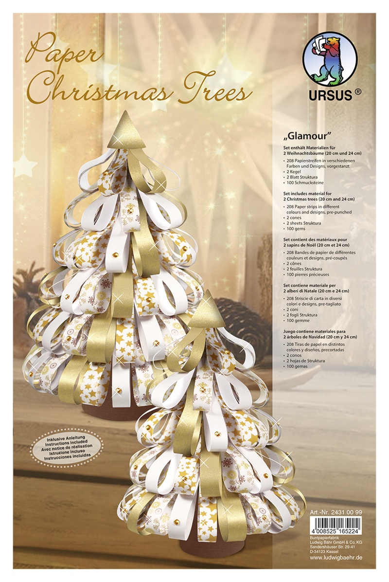 Paper Christmas Trees Glamour