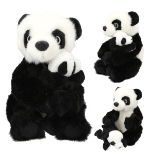 TopModel Plüsch Panda Mama mit Baby