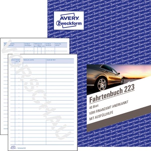 Avery Zweckform A5 Fahrtenbuch 223
