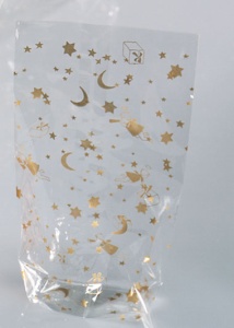 Folia Zellglasbeutel Weihnachten 11,5  x 19 cm 10 Stück