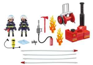 Playmobil 9468 City Action Feuerwehrmänner mit Löschpumpe