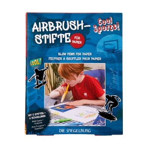 Die Spiegelburg Airbrush- Stife Set für Papier Cool Sports!