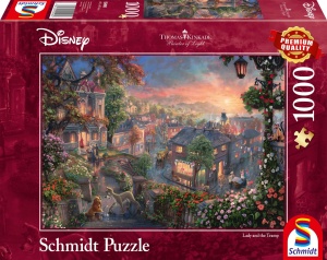 Schmidt Spiele Puzzle Thomas Kinkade Disney Susi und Strolch