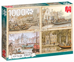 Jumbo Puzzle Premium Anton Pieck Kanalboote 1000 Teile