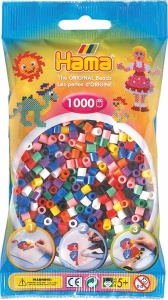 Hama Bügelperlen 1000 Stück 10 Farben gemischt
