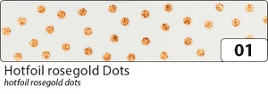 Folia Washi-Tape Klebeband rosegold Dots