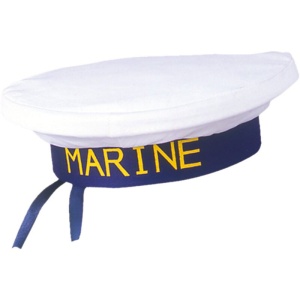 Kostüm-Zubehör Marine-Mütze