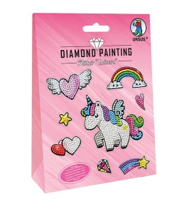 Bastelset Diamond painting Sicker Unicorn