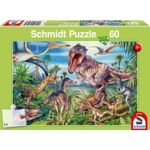 Puzzle Bei den Dinosauriern 60 Teile