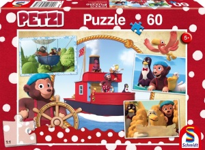 Schmidt Spiele Puzzle Petzi Freunde auf hoher See 60 Teile