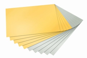 Folia Tonzeichenpapierblock A4 gold und silber