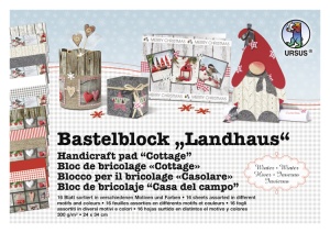 Bastelblock Landhaus Winter