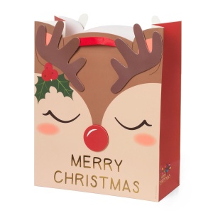 Weihnachtliche Geschenktüte - Rentier Large von Legami